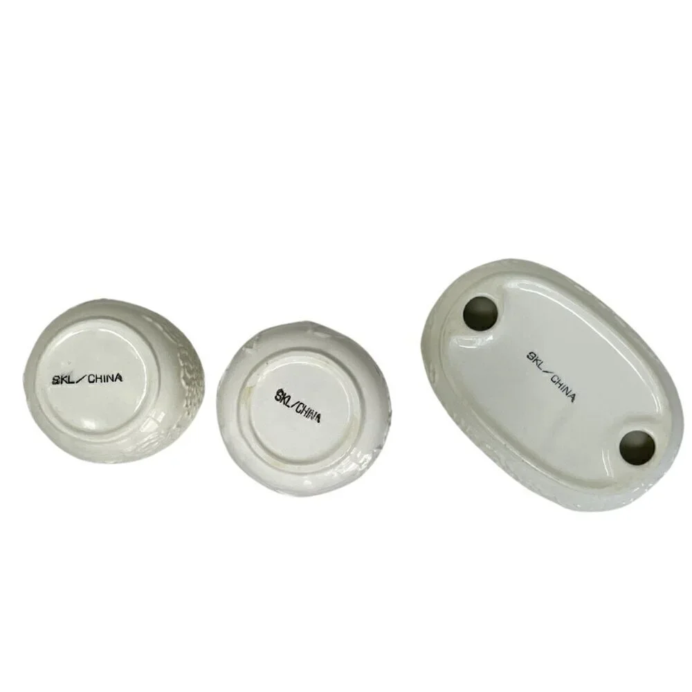 3 Piece Ceramic Bathroom Accessories Set